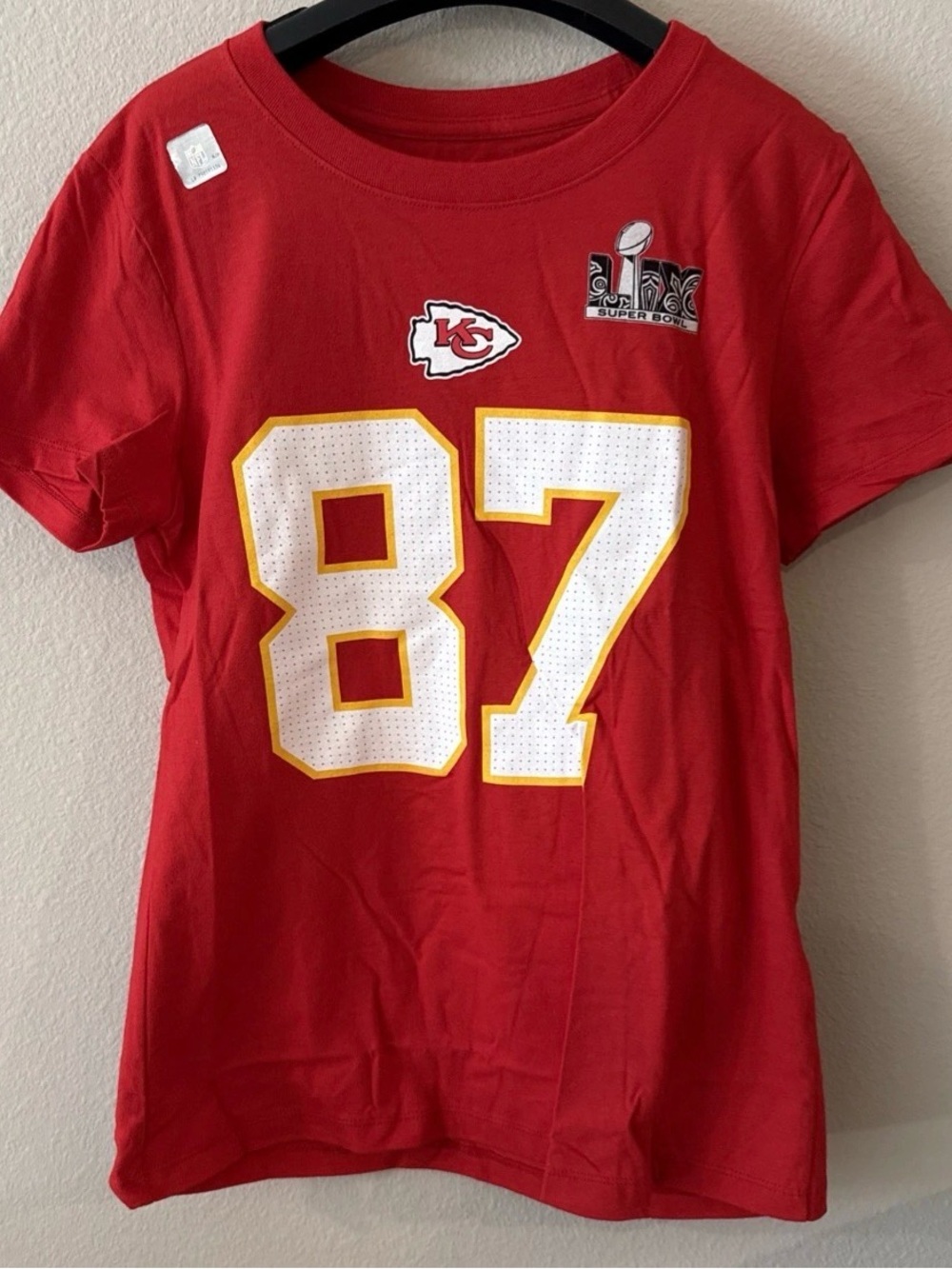 Nike Short Sleeve Jersey Tee Kelce #87